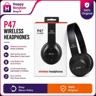 Premium Quality - P47 Wireless Bluetooth Headphone - 4 colour - Headphone - Signifying Quality - Simple to Use