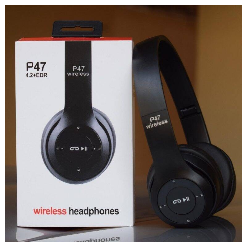 P47 Wireless Bluetooth Headphone Stereo Earphone with SD Card Slot