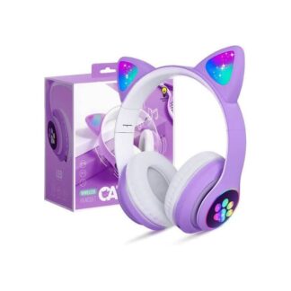 STN-28 Over Ear Music Headset Glowing Ear Headphones Foldable Wireless