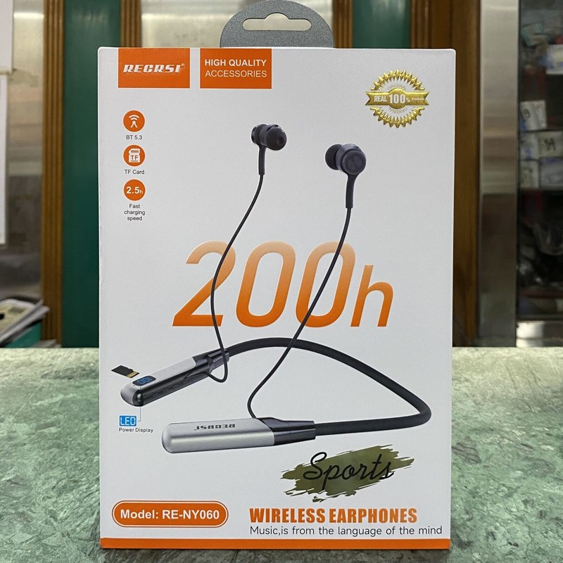 Recrsi RE-NY060 200 Hours Bluetooth Neckband