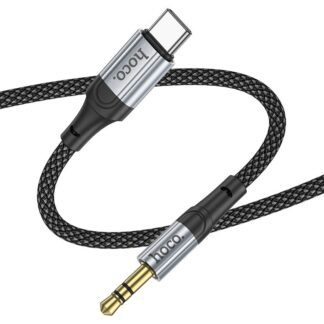HOCO Aux Audio Cable 3.5mm to 3.5mm or Type C to 3.5mm or iP To 3.5mm Braid Cable Male to Male Jack Headphones USB C Adapter For iPad Phones Laptop Tablets Car Audio Music Cables