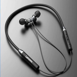 Lenovo HE05 Bluetooth Neckband Headset Wireless In-Ear Earphones with Long Battery Life and Mic