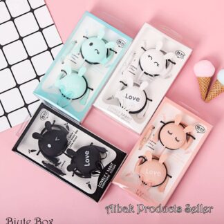 Cute Cartoon Rabbit Wired Earphone With Microphone For Girls - Headphone Best gift QR:20250804021525