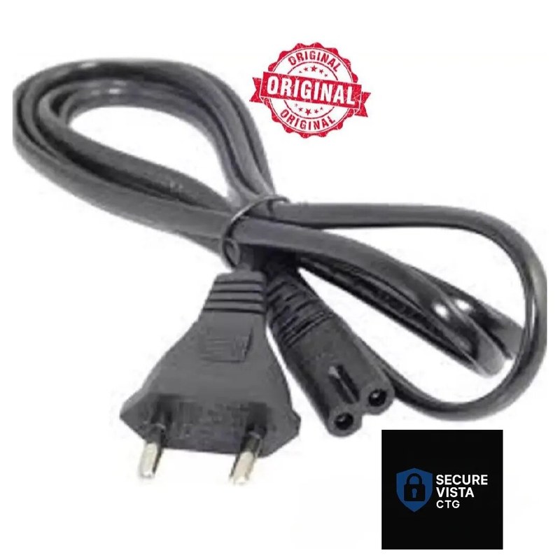 2 Pin AC Power Supply Cable 1.5M EU Standard Lead Wire Charging AC Cord For Charger Fan Charger light,Laptop Desktop Printer Adapter Scanner Charger multipurpose use.