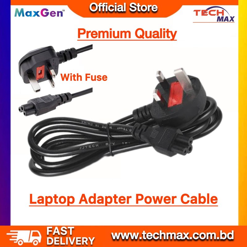 Laptop Charger Power Cable 3 Pin Fuses 1.5m 1.8m Adapter Power Supply Cord Notebook Computer