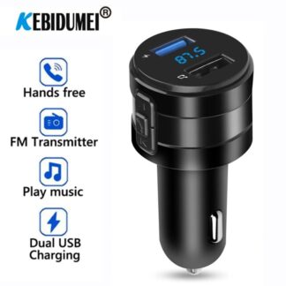Bluetooth FM Transmitter MP3 Player Handsfree Car Kit 3.1A Dual USB Charger Power Adapter For Car DVR Radio Car Accessories
