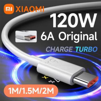 USB Type-C Turbo Charger Cable 6A Quick Charging Cord Compatible with 33W 65W Devices, Fast Power Delivery
