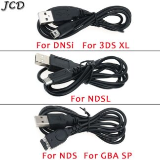 JCD USB Data Charger Charging Power Cable Cord for DS Lite DSL NDSL For NDSi 3DS New 3DS XL LL NDS GBA SP