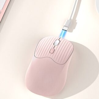 Fresh Color TYPE-C Charging Dual Mode Mouse Sensitive Ergonomic Wireless Mute Mouse Lightweight Silent Rechargeable Computer Mouse Computer Peripherals