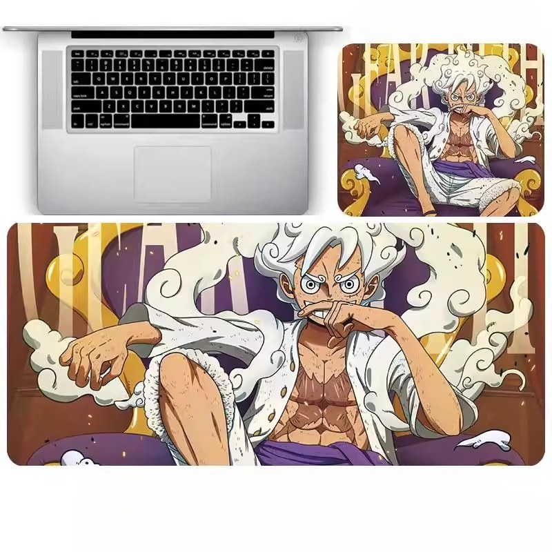 Second Dimensional Peripheral s ONE PIECE Leather Mouse Pad Oversized Roronoa Zoro Luffy Animation Game Computer Desk Pad