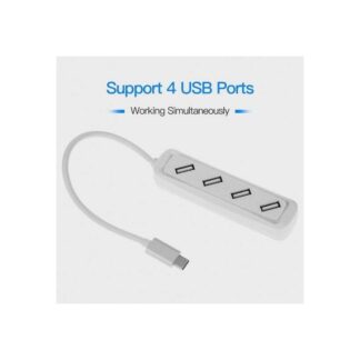 RANZ TYPE C HUB 4 PORT 3.1 Hi Speed - 3 Ports Splitter for PC, Laptop, Notebook, Computer - Peripherals Accessories - Multicolor