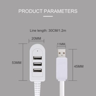 Durable Fast Expander High Speed Adapter 3 Port USB Splitter USB Hubs Multi HUB Computer Peripherals