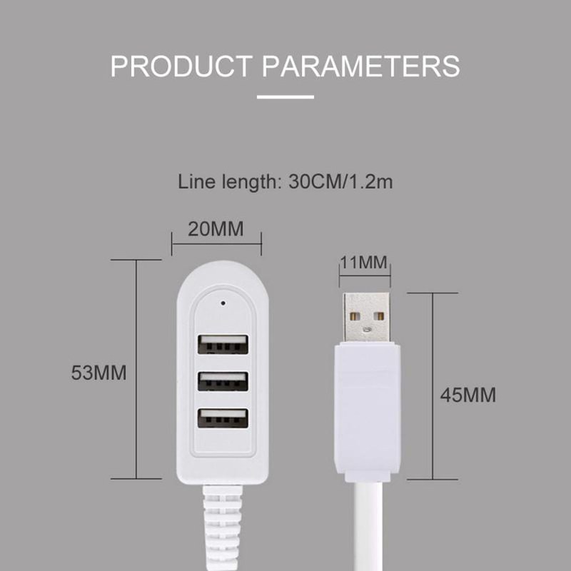 Durable Fast Expander High Speed Adapter 3 Port USB Splitter USB Hubs Multi HUB Computer Peripherals