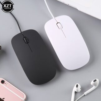【New release】 Ultra Thin USB Wired Mouse 1000 DPI Mice Mute Button For Laptop PC Wired Mouse For MacBook Air Pro Computer Peripherals