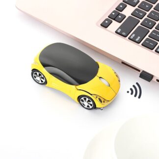 【Top Picks】 Computer Peripherals New Gaming LED Lighting USB 2.4GHz Mice Wireless Mouse 3D Car Shape For PC Laptop