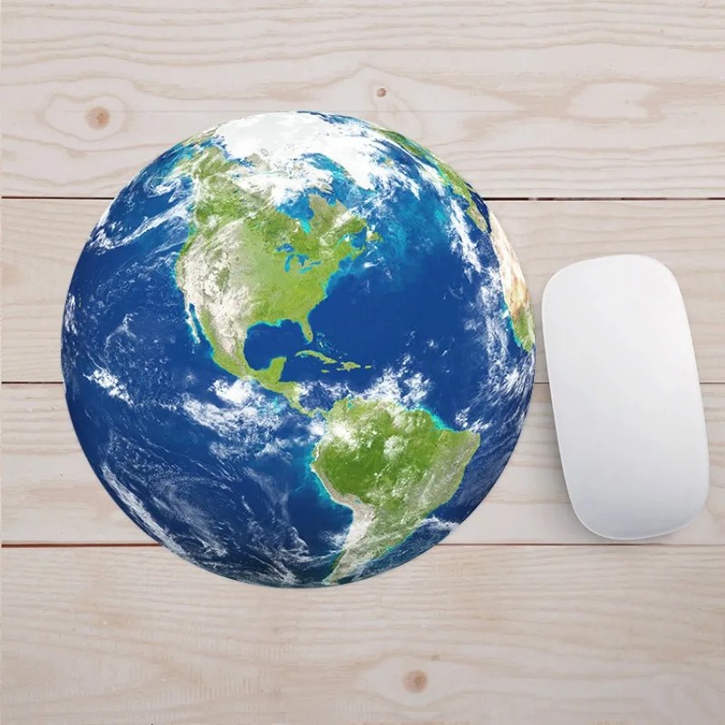 Realistic Planet Pattern Gaming Computer Mouse Pad, Non-slip, Wear-resistant, Waterproof Office Computer Peripheral