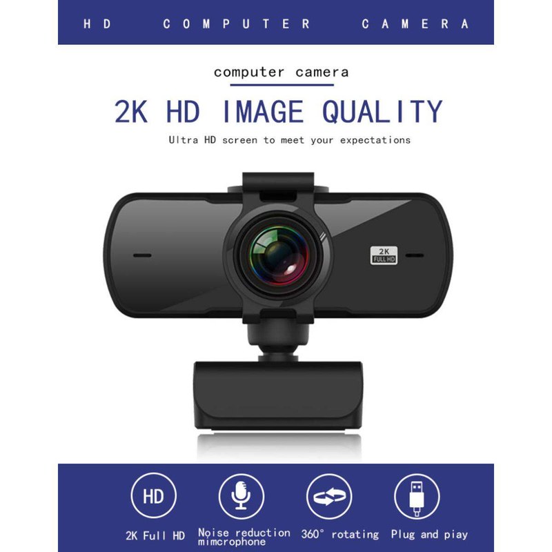 【Toy life hall】2K Auto Focus HD Webcam Built-in Microphone High-end Call Camera Computer Peripherals Camera For PC sell