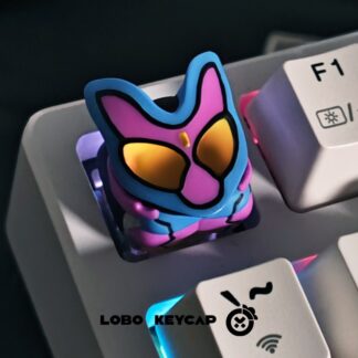 Mask Knight Keycaps Light Transmission Valen Gavv Personalized Resin Anime Peripherals Mechanical Keyboard Single Keycap Esc