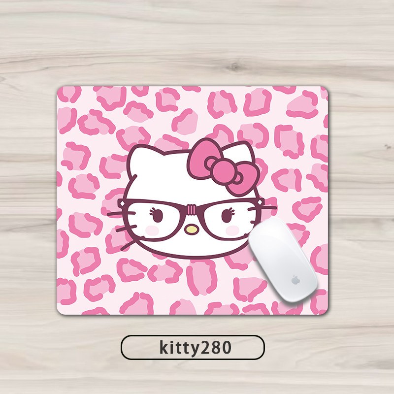 New Cartoon Hello Kitty Cute Small Mouse Pad Girl High Value Small Size Mini Office Desktop Non-slip Mouse Pad Sanrio Peripheral