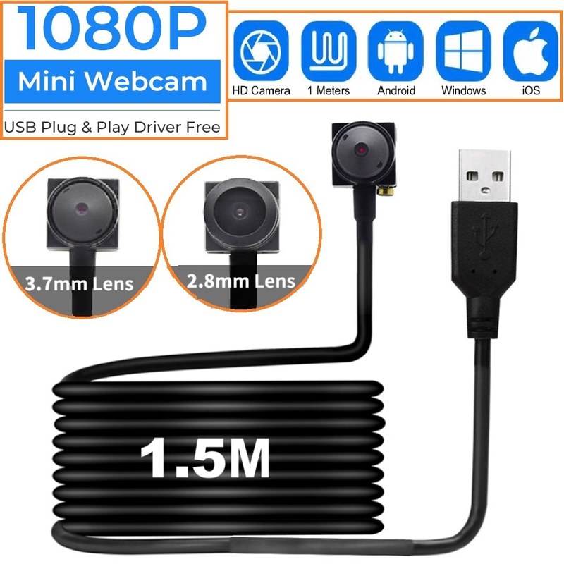 【Clearance】 HD Portability USB Computer Camera Webcam Mini Peripheral Camera Lens Camera Full Webcam PC CCTV Outdoor Camcorder Security Vide