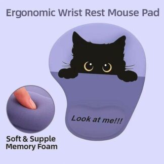 Computer Peripherals Ergonomic Animal Mouse Pad Comfortable Cute Cartoon Cat Mouse Mat Silicone Desk Mat Wrist Support Pad Home Office