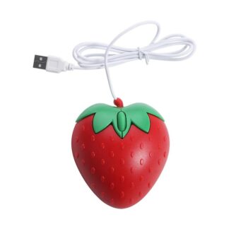 Creative For Laptop PC Ergonomic Computer Peripherals 800DPI USB Optical Computer Mice Wired Mouse 3D Strawberry Mause