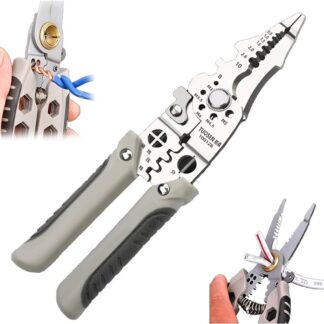 Multifunctional Wire Stripper Crimper Cable Cutter Pliers, Stainless Steel Wire Stripper, Multi-Purpose Professional Wire Stripping Tool