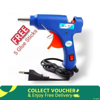 Hot Melt Glue Gun with Free 5 Pieces 11 inches sticks | Multicolor