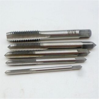 5Pcs/set Thread Metric Machine Hand Screw Thread Plug Taps Set M3 M4 M5 M6 M8 Hand Tap Straight Flute Tapping Threading Tool