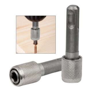 1Pcs Electric Hammer Conversion Connecting Rod Sleeve SDS Round Shank To Hexagon Converter Impact Drill Head Adapter Tool Texture