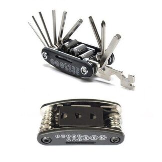 16 in 1 Bike Pocket Repair Tools Set Bicycle Multifunctional Tool Kit