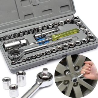 40 in 1 Pieces Tool Kit and Screwdriver and Socket Set