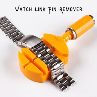 Generic Unisex Adult Watch Link Removar Watch Band Repair Tool Pin Remover Bracelet Strap Adjustment Orange