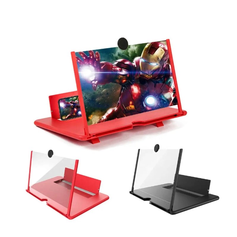 3D Glass Magnifier 8.5 Inch Mobile Screen Amplifier Foldable Display