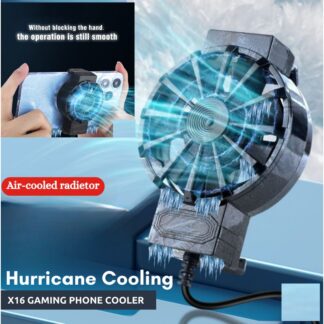 X16 Mobile Cooler For Gaming Universal Size Mini Cooling Fan for All Gaming Phone