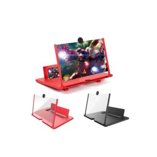3D Mobile Phone Screen Magnifier HD Video Amplifier Stand Bracket with Movie Game Magnifying Folding Phone Desk Holder