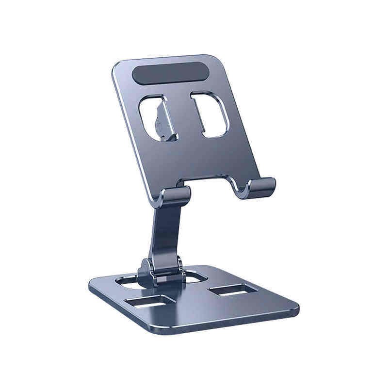 New Foldable 360 Rotary Bracket Aluminum Alloy Desktop Flat Universal Mobile Phone Bracket