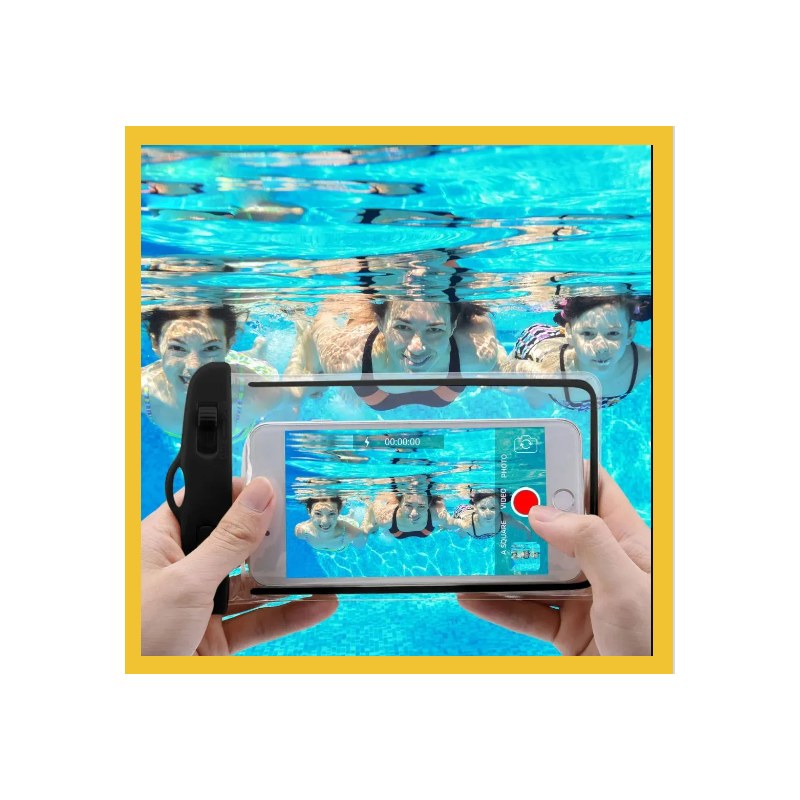 1 Pcs Mobile Phone Waterproof Bag, Touch Screen, Swimming, Drifting, Diving, Air Bag, Transparent Sealed Protective Bag, Outdoor