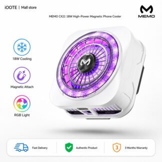 MEMO CX21 18W Ultra Quiet High-Power Magnetic Phone Cooler for PUBG & Mobile Gaming | 3 Months Warranty