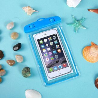 Waterproof Mobile IPX8 PVC Air Bag Touch Enable Pouch Bag-White