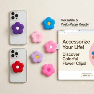 pop socket for Mobile phone airbag bracket ins style Japanese style fresh three-dimensional frosted dopamine color flower adhesive retractable