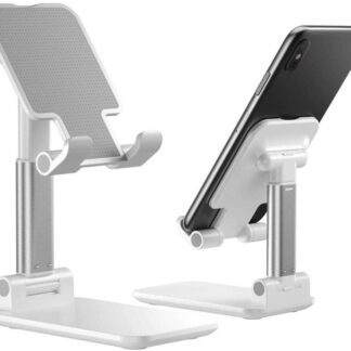 Cell Phone Stand, Foldable Portable Desktop Stand Adjustable Height and Angle Phone Holder for Desk Sturdy Aluminum Metal Stand Compatible with Smartphone/iPad/Kindle/Tablet  Dhaka
