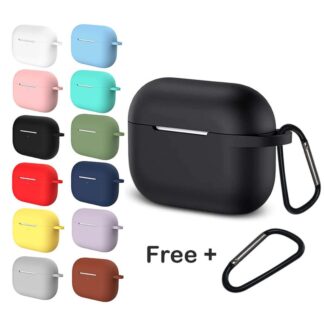 Silicone Case Cover for Apple AirPods Pro Shockproof Protective Skin with Anti-Slip Grip and Dustproof Design