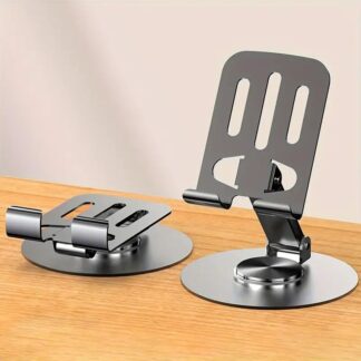 Full Metal Folding 360 ° Rotating Desktop Mobile Phone Holder Stand For iphone ipad Universal Portable Mechanical Metal Stand