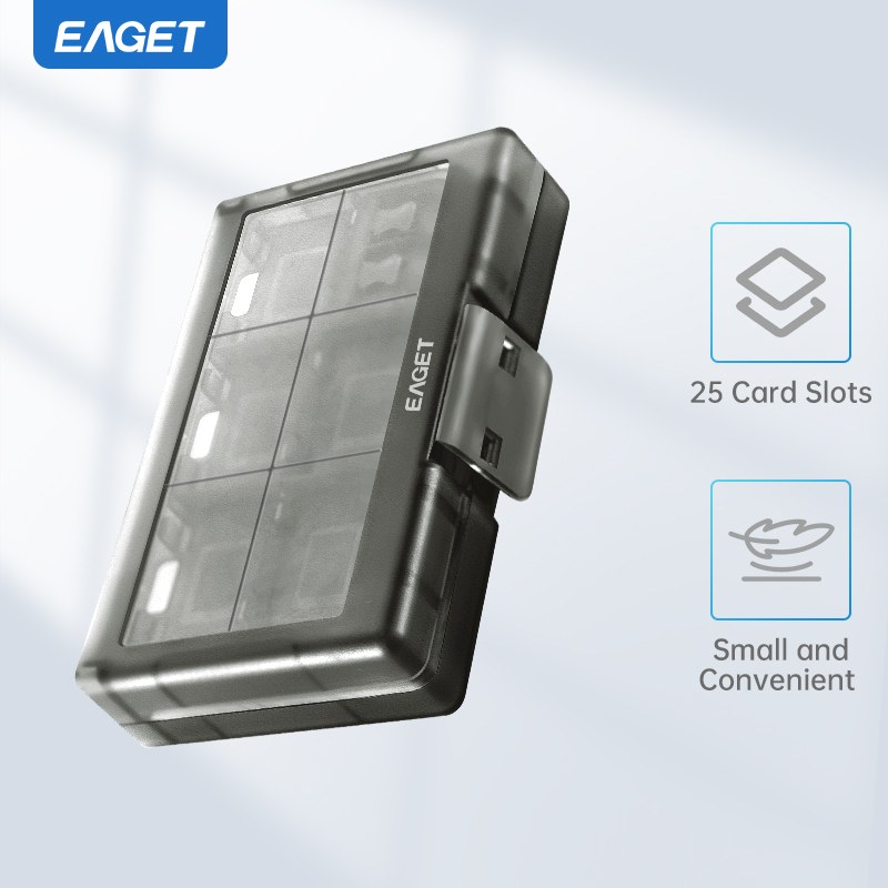 Eaget Memory Card Storage Bag Carrying Case Holder Wallet 24 Slots for CF/SD/Micro SD/SDHC/MS Game Accessories Memory Card Box
