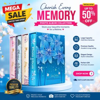 Premium photo album book big size 40 to 500 photos 4R size family picture organizer Wedding memory photo album books Box 4x6 Inch album Kids Gift , Birthday gift album, Photo Sto
