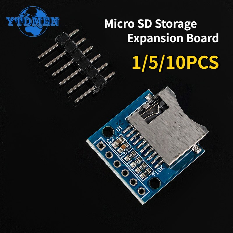 1/5/10pcs Micro SD Storage Expansion Board Mini Micro SD TF Card Memory Shield Module with Pins for Arduino